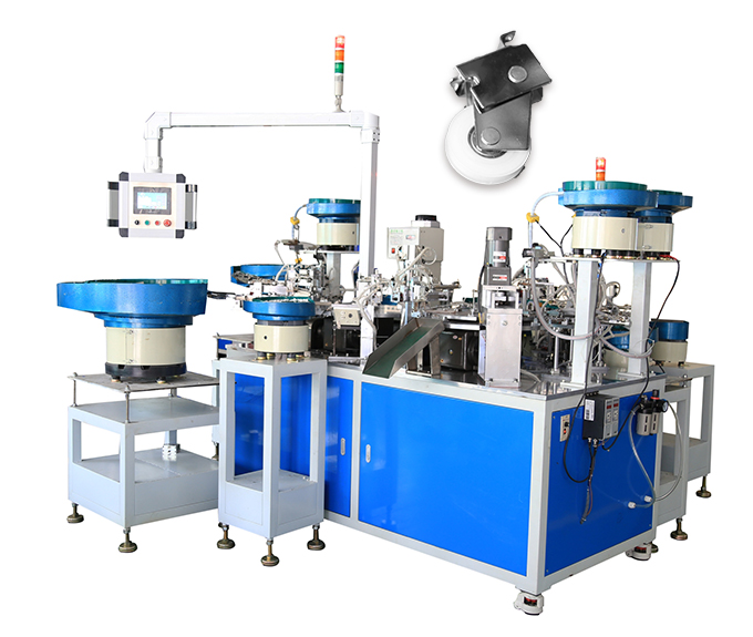 Automatic assembly machine for door and window pulley