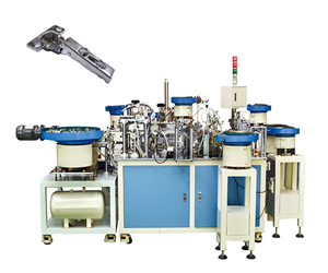 Two section force hinge automatic assembly machine